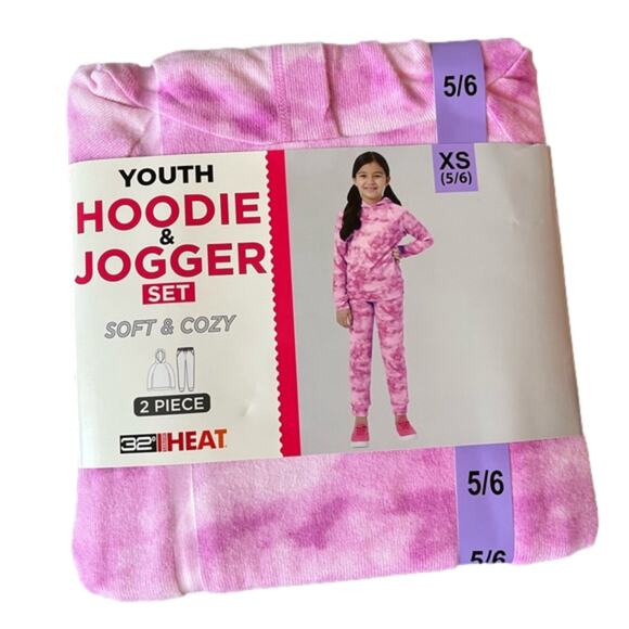 32 Degrees Girl's Hoodie Jogger Set Size XS NWT - Picture 1 of 5